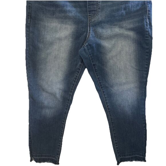 Maurices Jeans Medium Dark Wash Crop Jegging Stretch Women’s 16 Comfort Waist - Picture 7 of 8